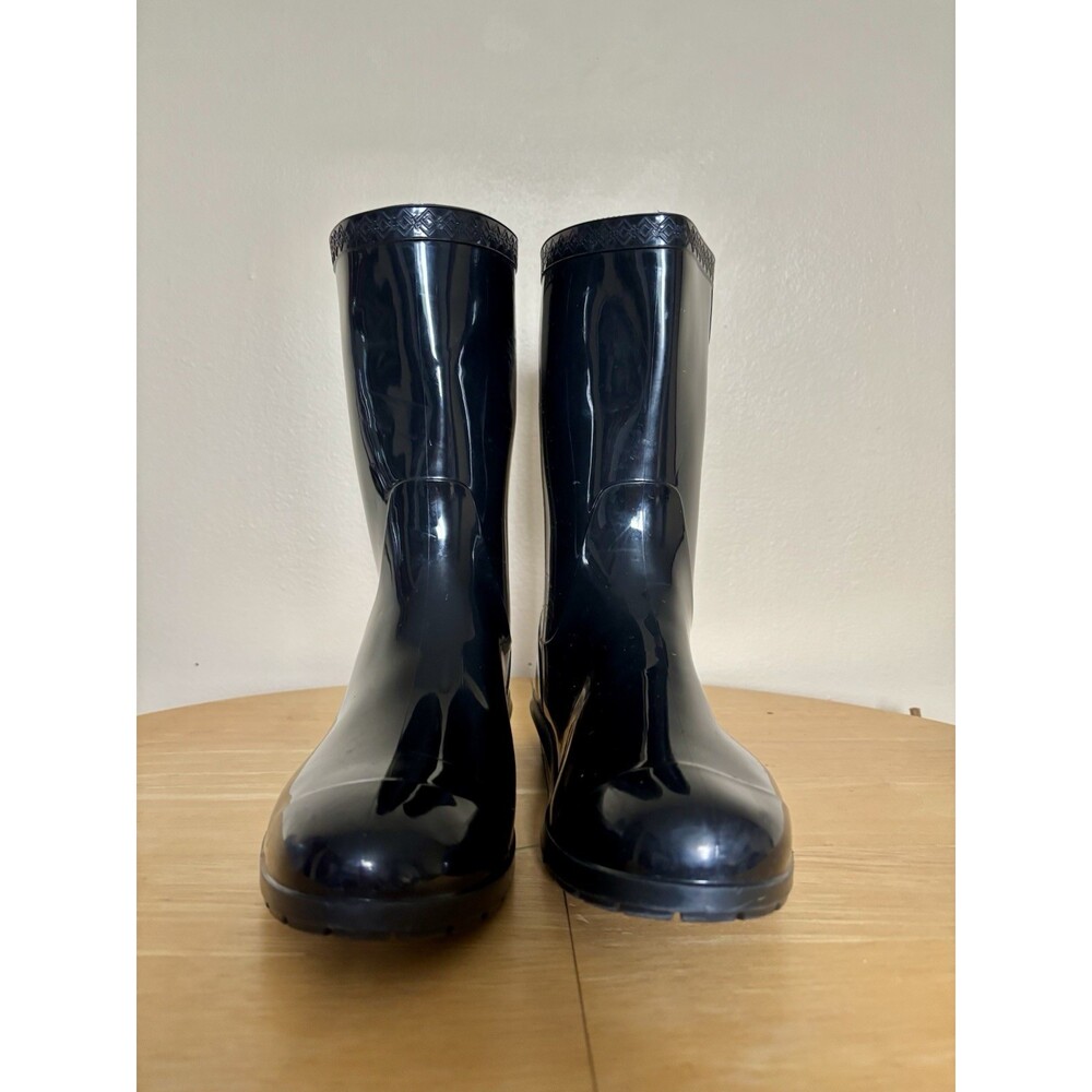 UGG Black Waterproof Rain Boots Women’s US 9 Rubber Winter Short Boot
